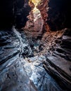 Spider Walk passage leading to Kermits Pool in Hancock Gorge, Western Australia Royalty Free Stock Photo