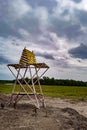 Bamboo installation in savana braja Slebah Royalty Free Stock Photo