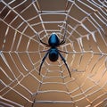 A spider weaving a digital web pattern on a touchscreen using its legs5