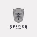 Spider web. cobweb trap. black spider techno vector design, Image of Spider Illustration