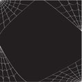 A Spider Web Corner Square Size Border On Black Royalty Free Stock Photo