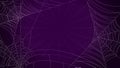 Spider Web On Dark Background Halloween Design Elements Spooky Scary Horror Decor Vector Royalty Free Stock Photo