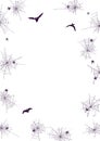 Spider Web Halloween Background. Vector poster with place for your text Royalty Free Stock Photo
