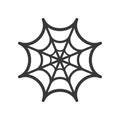 Spider web, Halloween related, glyph icon design Royalty Free Stock Photo