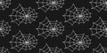Spider Web Halloween Trap. Cobweb Seamless Pattern Royalty Free Stock Photo