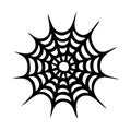 Spider web icon. Cobweb icon isolated on white background. Vector illustration Royalty Free Stock Photo