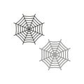 Spider web icon. Vector illustration. Eps 10. Royalty Free Stock Photo