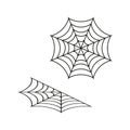 Spider web icon. Vector illustration. EPS 10. Royalty Free Stock Photo