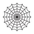 Spider web isolated. Halloween cut file Royalty Free Stock Photo