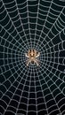 Spider web texture background adds depth and intrigue