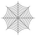 Spider web vector symbol icon design. Beautiful illustration iso Royalty Free Stock Photo