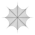 Spider web vector symbol icon design. Beautiful illustration iso Royalty Free Stock Photo