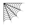Spider web vector symbol icon design. Beautiful illustration iso Royalty Free Stock Photo