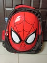 Spiderman bag red nd black color