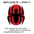 Spiderman symbol logo vector new