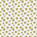 Spiders pattern design. Beetle seamless background. Textile pattern or wrapping paper. Simple insects texture