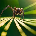 Spiders are in the wild caught on camera object bokeh blur background and blurred with the help of sunlight Royalty Free Stock Photo