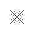 Spiderweb template icon. www, internet connection symbol. Vector illustration Royalty Free Stock Photo
