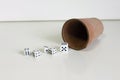 Spiel becher wuerfel dice number game play