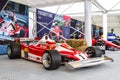 Spielberg, Austria, 2014 Ã¢â¬â Legendary formula one car bolid, Nikis Lauda historic red Ferrari from 1977 on formula one Royalty Free Stock Photo