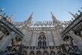 Spiers of the cathedral of Milan o