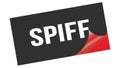 SPIFF text on black red sticker stamp Royalty Free Stock Photo