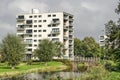 White residential building and bridge