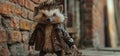 Spike tacular Ensemble, Fashio forward Hedgehog in Striking Outfit. Generative Ai Royalty Free Stock Photo