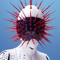 Spikehead Android Intricate Minimalism And Hyperrealistic Marine Life