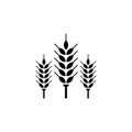 Spikelet Flat Vector Icon Royalty Free Stock Photo