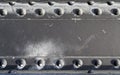 Spikes on iron plate Royalty Free Stock Photo