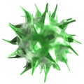 Spiky Green Jello Looking Spore / Microbe / Bacteria