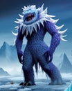 Spiky ice monster sci-fi AI art