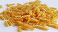 Spill spiral pasta Royalty Free Stock Photo