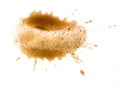 Spilled coffee stain Royalty Free Stock Photo