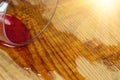 Spilled glass of wine Royalty Free Stock Photo