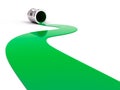 Spilled green paint Royalty Free Stock Photo