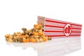 Spilled halloween popcorn Royalty Free Stock Photo