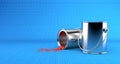Spilled paint Royalty Free Stock Photo
