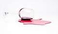 Spilled Red Wine Royalty Free Stock Photo