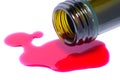 Spilled wine. Royalty Free Stock Photo