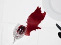 Spilled Wine Royalty Free Stock Photo