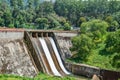 Spillway of a dam Royalty Free Stock Photo