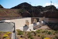 Spillway of the Hoover Dam when is too much water in the river Royalty Free Stock Photo