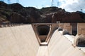 Spillway of the Hoover Dam when is too much water in the dam Royalty Free Stock Photo