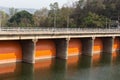 Spillway of a hydro electric Kewlom dam, Lampang province , Thai Royalty Free Stock Photo