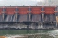 Spillway of a hydro electric Kewlom dam, Lampang province , Thai Royalty Free Stock Photo