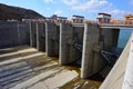 Spillway and sluice