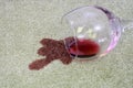 Spilt Red Wine on Carpet