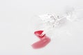 Spilt wine glass Royalty Free Stock Photo